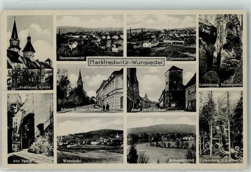 Wunsiedel WK II Admiral Scheer-Straße Adolf Hitler-Straße Alexandersbad Luisenburg