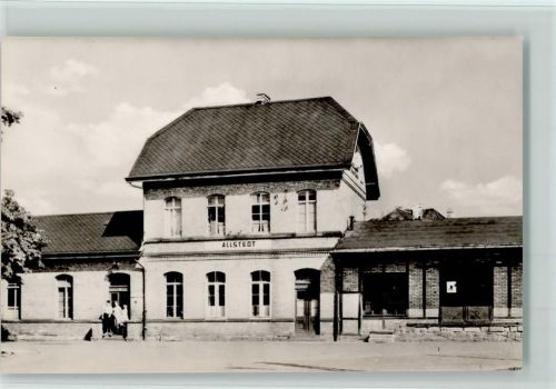 Allstedt 1962 Bahnhof, gute Erhaltung AK