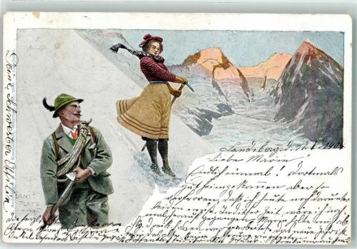 1900 sign. Platz, Ernst AK