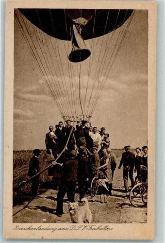 Zwischenlandung eines D.L.V. Freiballons AK