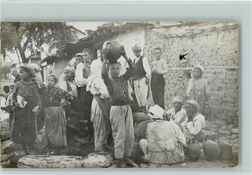 Skopje 1916 WK I Balkankrieg - Volkstypen, gute Erhaltung AK