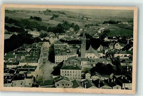 Pfarrkirchen Fliegeraufnahme Flug-Postkarte
