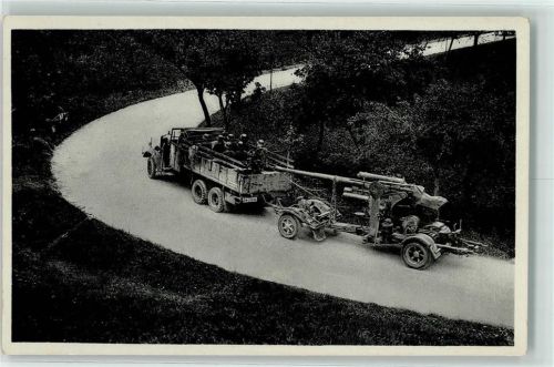 Flakgeschütz auf dem Marsche AK