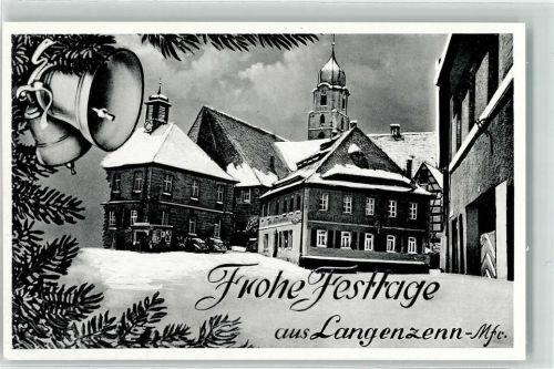 90579 W8506 Langenzenn - Glocken Tannenzweig VW-Käfer Winter
