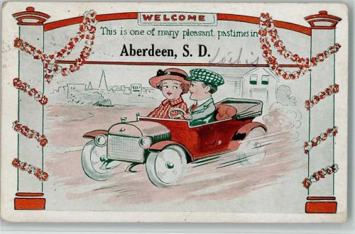 1917 Welcome in Aberdeen , gute Erhaltung AK