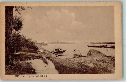 Orsoy Partie am Rhein
