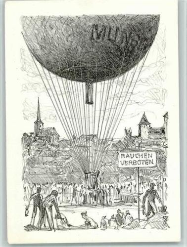 Welttag der Invaliden 1966 - Ballon Mungg - sign Diggelmann