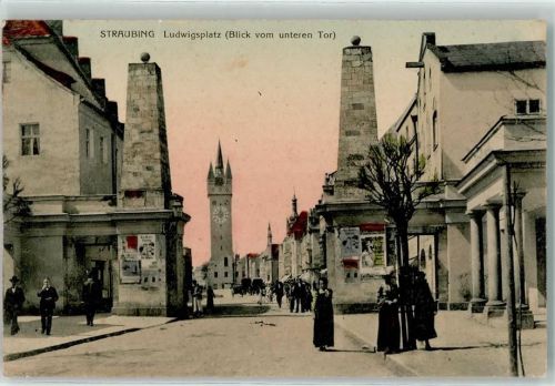 Straubing Ludwigsplatz Stadtturm