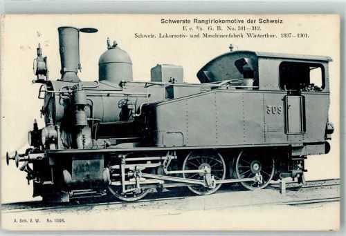 1906 Nr. 1096 Maschinenfabrik Winterthur - Rangierlok 309