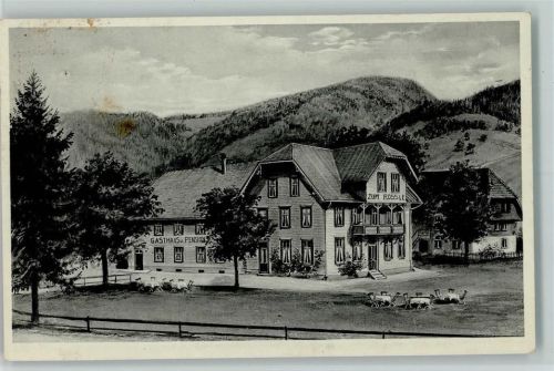 W7821 Bernau im Schwarzwald, Baden Gasthaus zum Rössle Pernat 1938