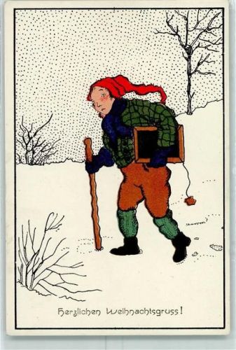 Schulkind mit einer Schiefertafel Verlag W.R.B. & Co Serie 22-93