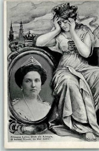 1900 Prinzessin Luisa, Dich als Königin, o holder Traum, du bist dahin - AK