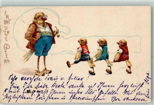 1903 vermenschlicht Ostern AK