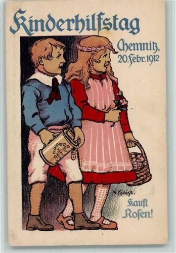 Chemnitz 1912 Kinderhilfstag - Künstlerkarte AK