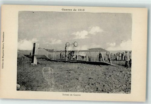 Abgestürztes Flugzeug Militär Francaise AK
