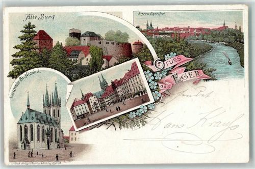 Cheb Alte Burg Decanale St. Nicolai Marktplatz