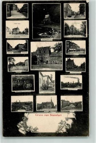 Staßfurt 1914 Mehrbildkarte