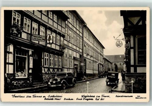 Osterode Gasthaus Zur Tanne Schlachterei Ernst Bergener Logierhaus Heimatmuseum Fachwerkhaus Oldtimer