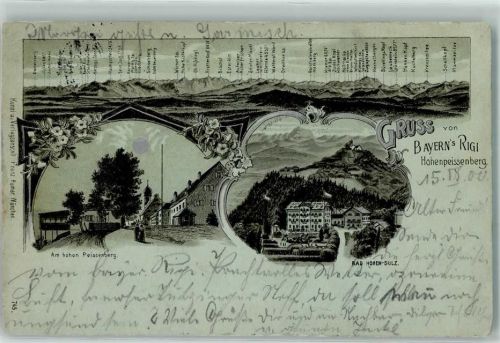 Hohenpeißenberg 1900 Bayern Rigi Bad Hohen-Sulz Hoher Peissenberg