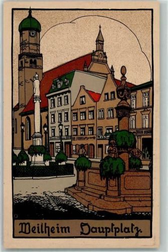 Weilheim Hauptplatz sign