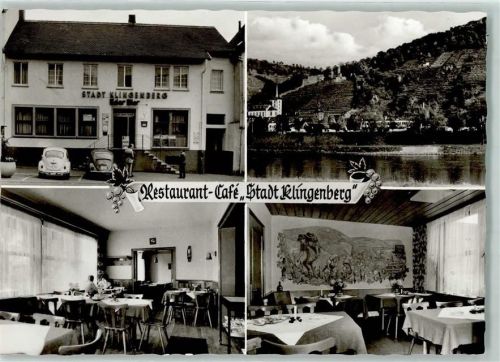 Klingenberg Gasthaus-Cafe Klingenberg Gastraum VW-Käfer Emailleschilder