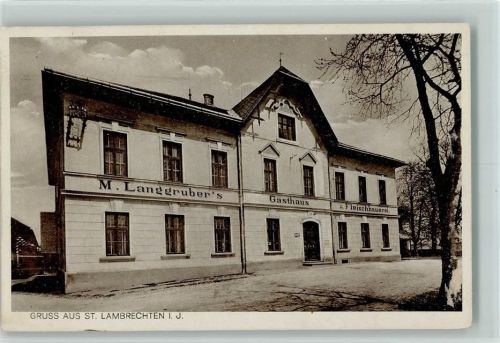 Lambrechten 1944 Gasthaus und Fleischhauerei, Metzger