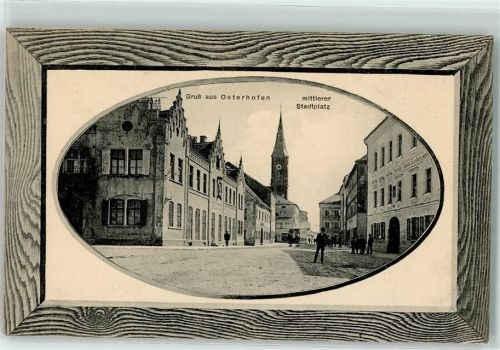 Osterhofen Mittlerer Stadtplatz Postkutsche Gasthaus Passepartout