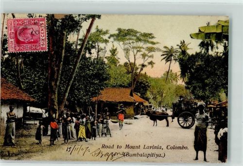 Colombo 1907 Road to Mount Lavinia