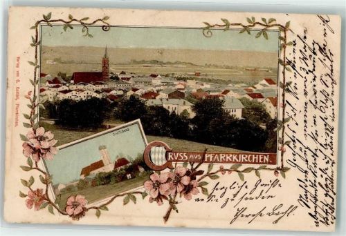 Pfarrkirchen 1900 Kirche Blumen