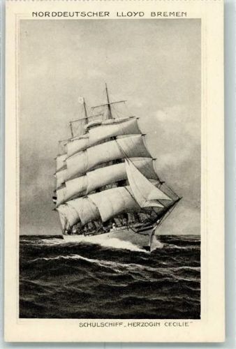 Herzogin Cecilie Schulschiff AK