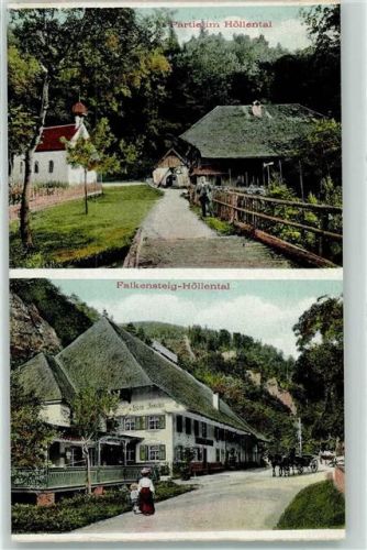 Höllental Falkensteig Kutsche Frau Kind
