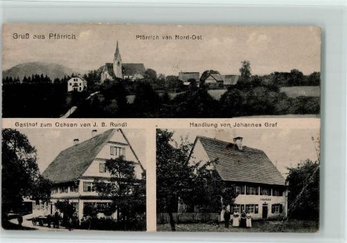 Pfärrich Pfärrich von Nord-Ost Gasthof zum Ochsen Handlung von Johannes Graf