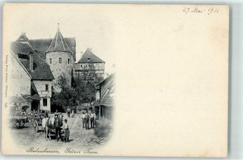 Bebenhausen Grüner Turm Pferdewagen