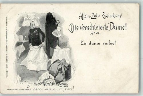 Die verschleierte Dame Nr 4 Affaire Zola-Esterhazy Des Rätsels Lösung sign