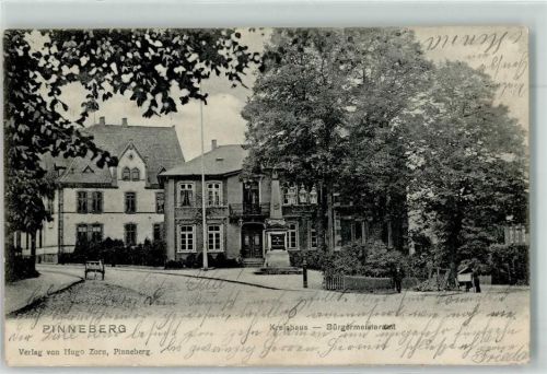 Pinneberg 1905 Kreishaus-Bürgermeisteramt Denkmal
