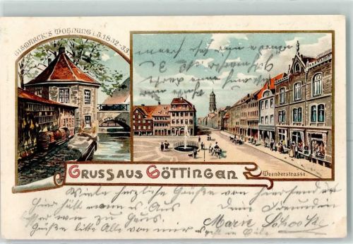 Göttingen 1901 Bismarcks Wohnung Weenderstraße