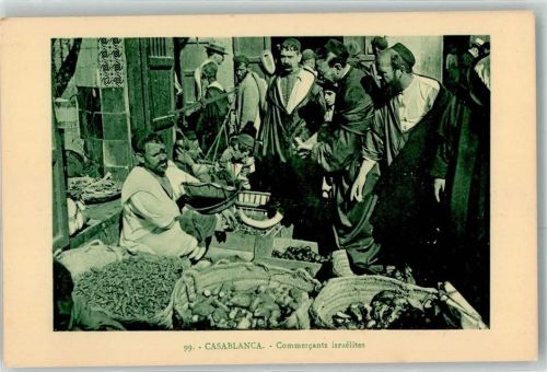 Casablanca Commercants israelites Nr 99 Marktszene