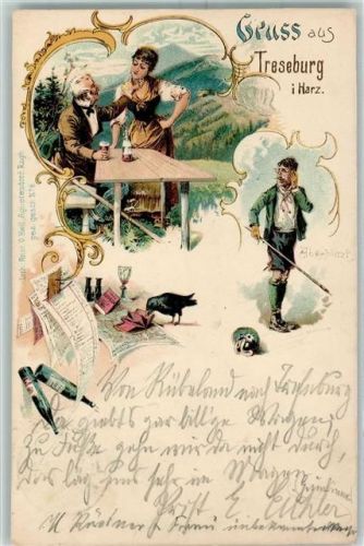 Treseburg 1899 Gruss aus