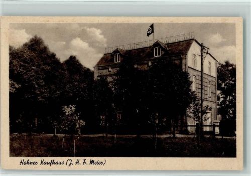 Hohn 1940 Hohner Kaufhaus mit Hakenkreuzfahne AK WK II