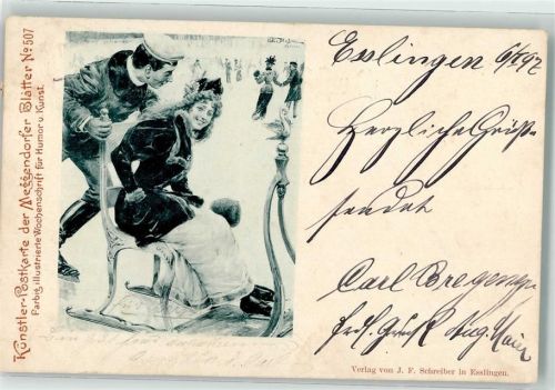 1898 Nr 507 Schlitten Winter