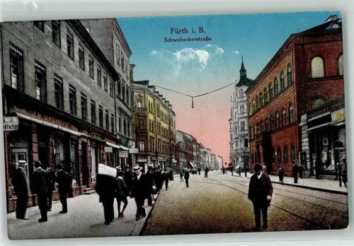 Fürth 1918 Schwabacherstraße Hutgeschäft Barbeck