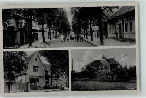 Ahrensdorf Dorfstraße Schule Bäckerei Heese