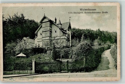 Waltershausen Villa Rheingold Rheinhardsbrunner Straße Foto AK