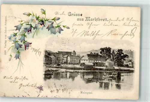 97340 W8713 Marktbreit 1899 - Mainquai Salondampfer Fähre