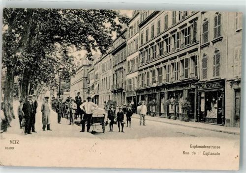 Metz 1908 Esplanadenstraße Geschäft Walter Stürmer