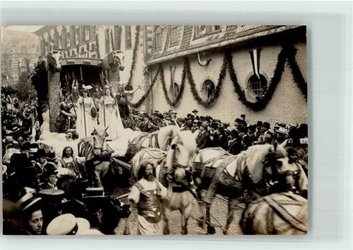 Detmold 1909 1900 Jahrfeier Histor. Festzug Foto AK Ort handschriftlich