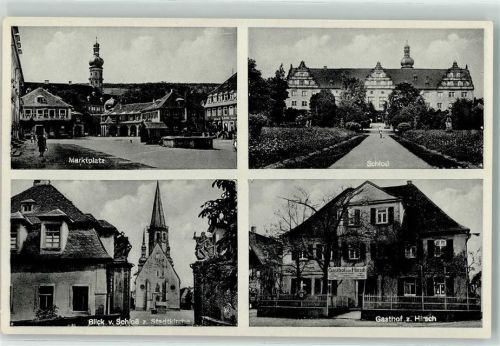 Weikersheim Gasthaus zum Hirsch Schloß Marktplatz Stadtkirche