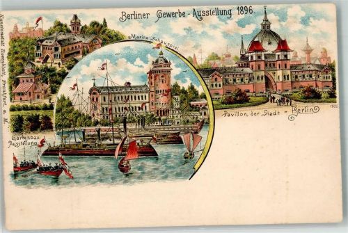 Berlin Mitte 1896 Pavillon Marine-Schauspiel