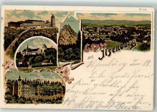 Ilsenburg 1916 Schloß Ilsenburg Hotel zur Waldhöhe Brocken-Turm Ilsenstein