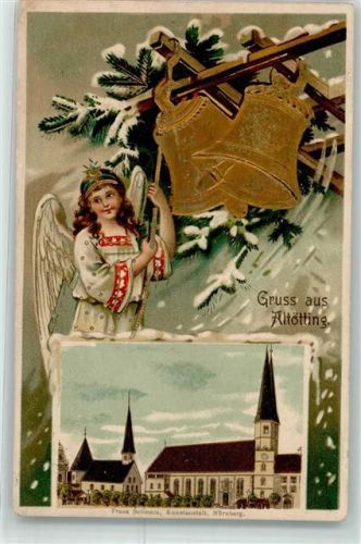 Altötting 1915 Weihnachten Engel Glocken Tannenzweig Passepatout